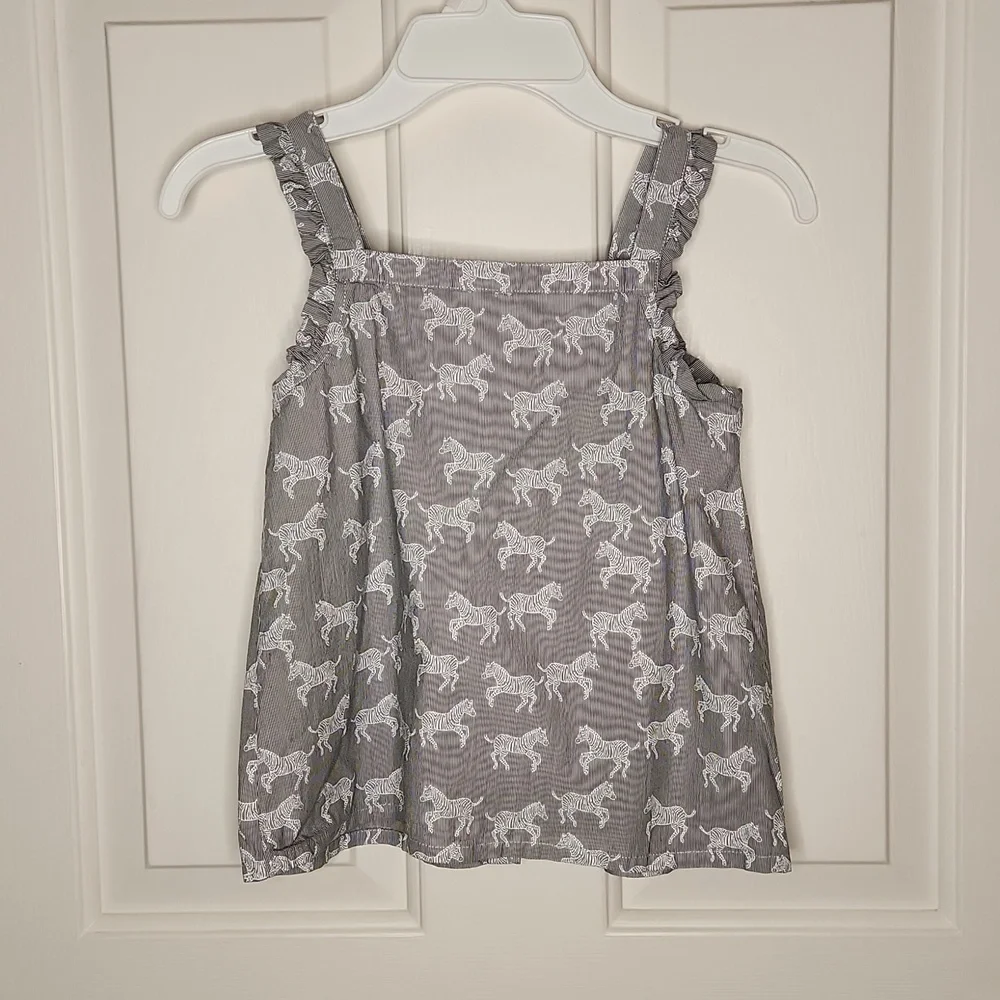 Gymboree Pinstriped Zebra Top Size 7